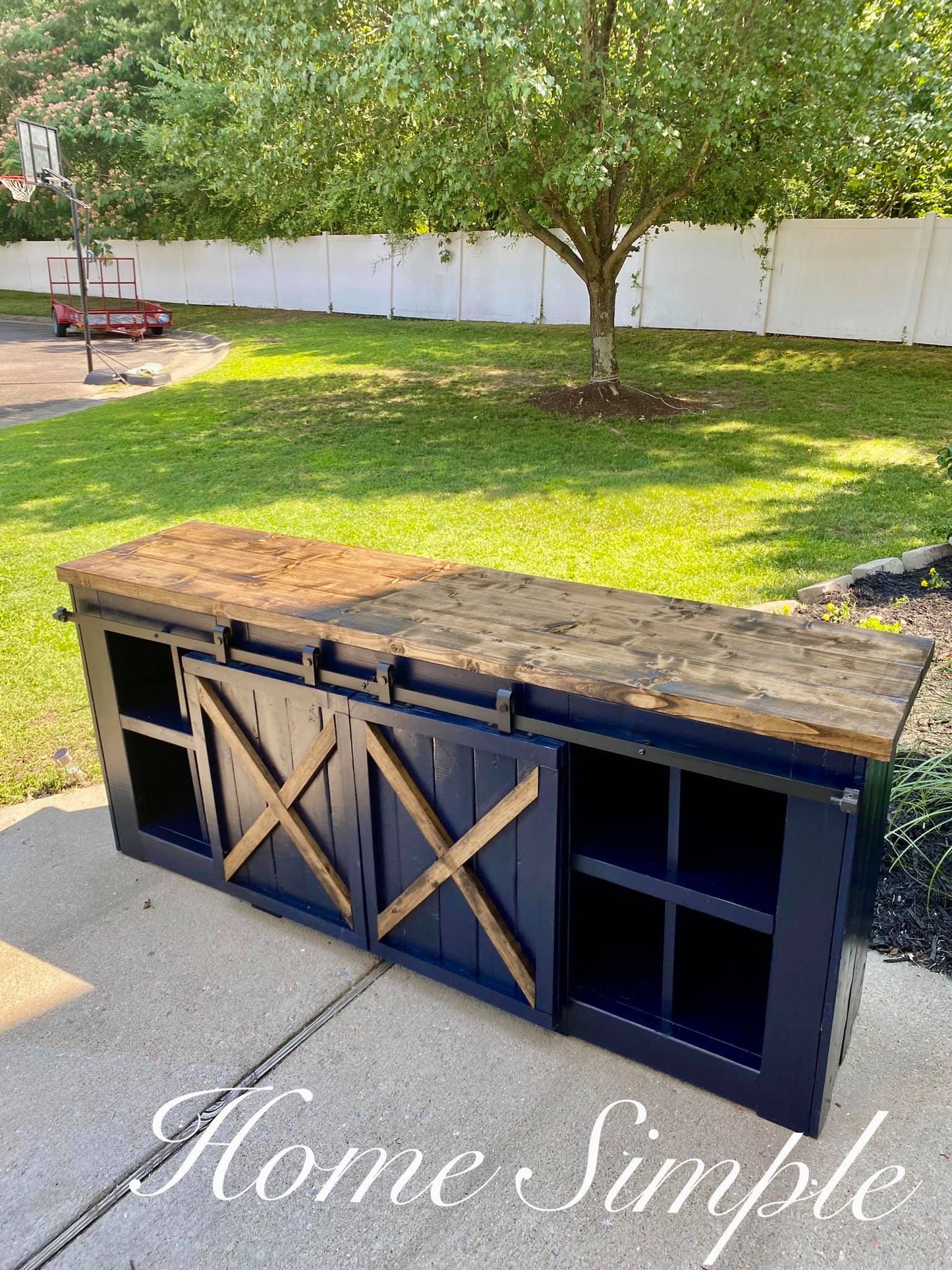 The Classic x Barn Door Buffet w/ Cube Storage