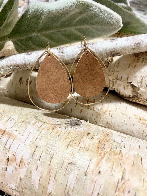 Tear Drop Halo Earrings