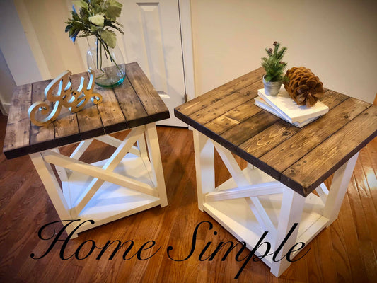 Classic X End Tables