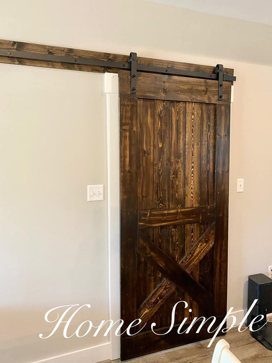 Bottom X Style Barn Door