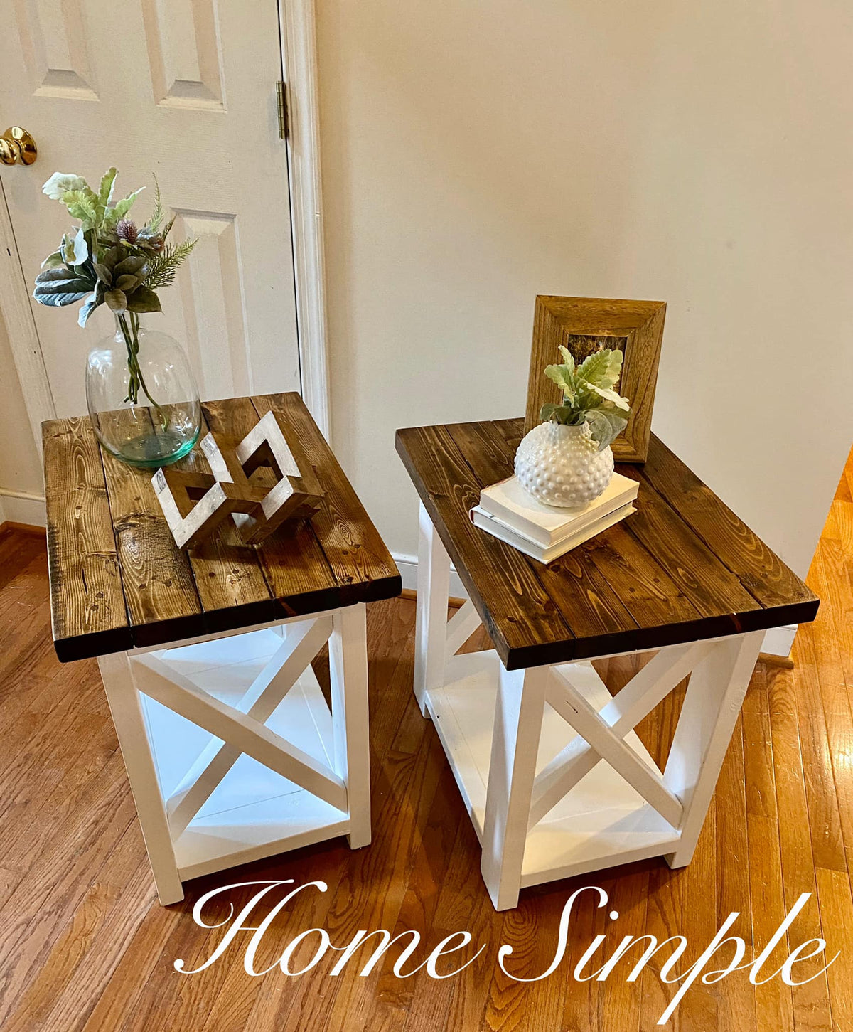 Classic X Skinny End Tables — Home Simple Decor & More